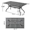 Christopher Knight Home Bonneville Outdoor Cast Aluminum 7 Piece Dining Set with Umbrella Hole, Antique Matte Black - 3 of 4