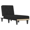 vidaXL Chaise Longue Black Velvet - 2 of 4