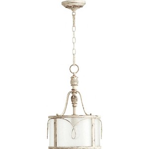 Quorum Lighting Salento 1-Light Pendant, Persian White, 11.5W, 18H - 1 of 1