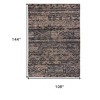 HomeRoots 9' X 13' Gray and Beige Oriental Non Skid Area Rug - 3 of 4