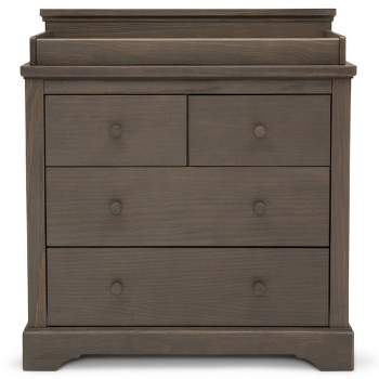 Simmons Kids' Paloma 4 Drawer Dresser with Changing Top and Interlocking Drawers