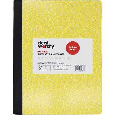 Composition Book College Ruled - Dealworthy™