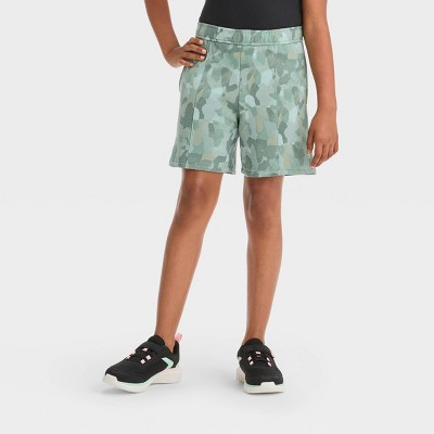 Girls' Fleece Shorts - All In Motion™ Moss Green S : Target