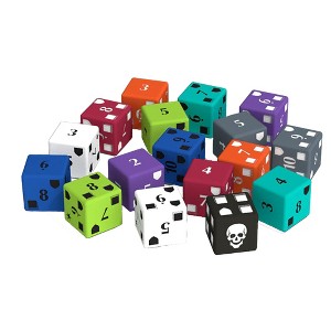 Middara: Act 1 - Extra Dice Pack - 17pc Custom d6 Set, Etched Designs, RPG - 1 of 4