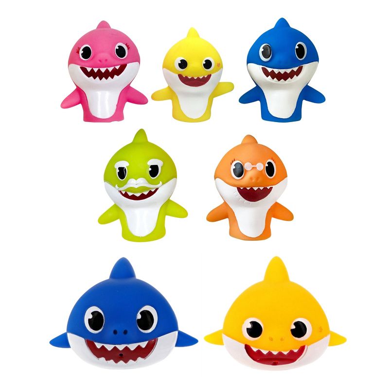 Baby Shark Finger Puppets and Bath Squirter - 7pc, 1 of 10