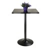 3pc Obsidian Counter Height Dining Set with Air Lift Adjustable Stools Wood/Black - Winsome - 2 of 3