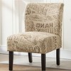 Sapphtopaz Accent Chair Upholstered Chair for Bedroom Comfy Chair with Mid-Height Backrest Modern Armless Chair Accent Chairs for Living Room - 4 of 4