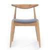 NicBex Modern Upholstered  Dining Chairs Set of 2 with Ergonomic Backrest & Comfort Cushions,Rustic Accent Chairs for Dining Room,Living Room - 3 of 4