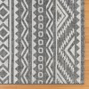 Gertmenian 9'x13' Tropea Chalon Rectangle Woven Indoor/Outdoor Accent Rug Gray: Machine Made Polypropylene, Fade-Resistant - 2 of 4