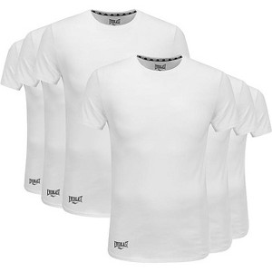 Everlast Men’s 6pc Value Pack Crew Neck Essential Undershirt Tagless Breathable Mens T Shirt Modern Fit - 1 of 4