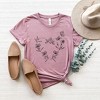 Simply Sage Market Women's Butterfly and Floral Heart Short Sleeve Graphic Tee - 3 of 4