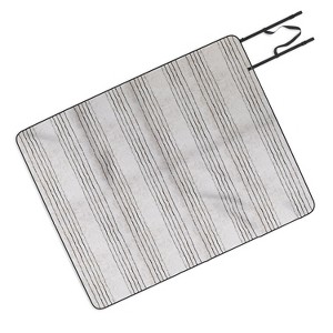 Holli Zollinger LINEN STRIPE RUSTIC Picnic Blanket - Deny Designs - 1 of 3