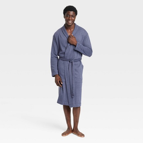 Men's Knit Robe - Goodfellow & Co™ Navy Blue L/xl : Target