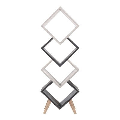 62.25" Braxett 4 Shelf Bookcase - miBasics