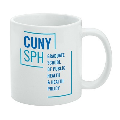 CUNY School of Public Health SPH Logo Ceramic Coffee Mug Novelty Gift Mugs for Coffee Tea and Hot Drinks 11oz White