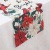 Unique Bargains Table Runner Rectangular Winter Christmas Pattern 11 Linen Colorful 1 Pc - 3 of 3