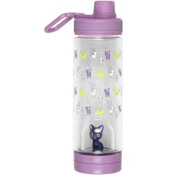 Sailor Moon Artemis Drinking Plastic Water Bottle With Inside Character Mold Purple