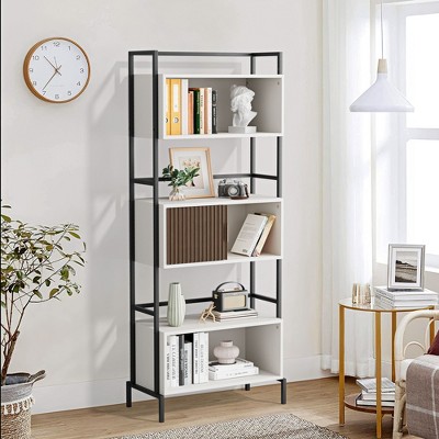 Hyleory Triple Cabinet Bookcase, Vertical Storage Cabinet, Decorative Cabinet