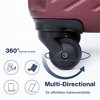 BEAFUP Set of 3  Luggage Sets ABS Lightweight Suitcase with Two Hooks, Spinner Wheels, TSA Lock, (20/24/28) - 4 of 4