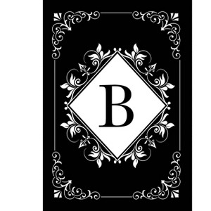Briarwood Lane Everyday Double Sided Garden Flag 12x18 For Outdoor Black and White Monogram B Garden Flag Flags For Outside - 1 of 4
