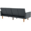 NicBex Couches for Living Room Modern Adjustable Sofa Bed Convertible Folding Couch with Wooden Leg for Apartment - 4 of 4