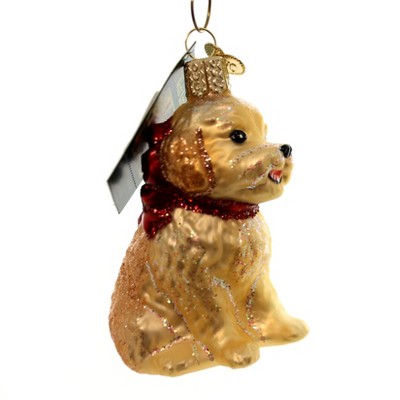 Old World Christmas 3.25" Cockapoo Puppy Ornament Dog Pet  -  Tree Ornaments