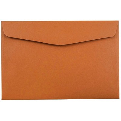 JAM Paper 6 x 9 Booklet Catalog Envelopes Dark Orange 3157496H