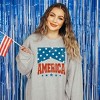 Simply Sage Market Women's Graphic Sweatshirt America Varsity Stars - 2 of 4