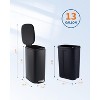 Garvee Slim Kitchen Trash Can 13 Gal, Stainless Steel Garbage Can with Removable Inner Bucket & Soft Close Lid, for Bathroom Home Office - 4 of 4