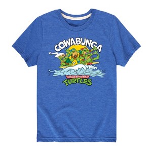 Boys' - Teenage Mutant Ninja Turtles - Cowabunga Surf Wave Short Sleeve Graphic T-Shirt - 1 of 4