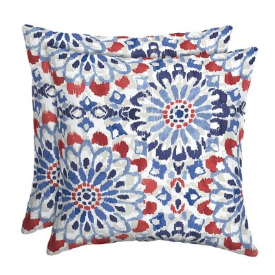 2pk Clark Square Outdoor Throw Pillows - Arden Selections