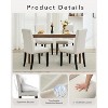 Acekool Upholstered Dining Chairs Set of 2, Wood Legs, Linen Fabric, for Dining Room and Kitchen - 4 of 4