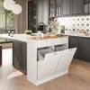 40 in. W x 14 in. D x 36 in. H Ready to Assemble Floor Base Tilt-Out Trash Kitchen Cabinet with 2-Drawer - 2 of 4