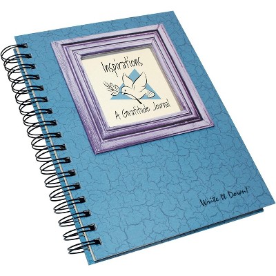 Journals Unlimited Inspirations A Gratitude Journal Blue Hard Cover