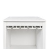 GlasFlength Decorative Storage Cabinets Accent Cabinet Wine Bar Cabinet with Storage Shelves Freestanding Cabinet for Room, White, 17.8"*15.95"*35.43" - 4 of 4