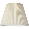 Springcrest Set of 2 Knife Pleat Empire Lamp Shades Ivory Large 11" Top x 19" Bottom x 14.25" High Spider Harp and Finial Fitting - 3 of 4
