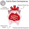 Big Dot of Happiness Conversation Hearts - Table Decorations - Valentine's  Day Party Fold and Flare Centerpieces - 10 Count