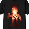 Five Nights at Freddy's Freddy Fazbear Silhouette Shape Tee, Arcade Pizza Palace Space Filled T-Shirt FNAF - 2 of 3