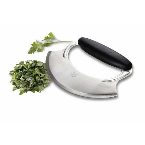Amco Mezzaluna with Silicone Handle- 3 Pack, Stainless Steel Blade - 1 of 4