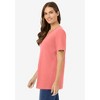 Woman Within Plus Size Petite Perfect Short-Sleeve V-Neck Tee - 4 of 4