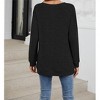 Women's Shirt Crew Neck Long Sleeve T-Shirt Loose Soft Pullover for Women - 4 of 4