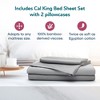 Sleepgram Viscose from Bamboo Bed Sheet Set w/2 Pillowcases - 2 of 4