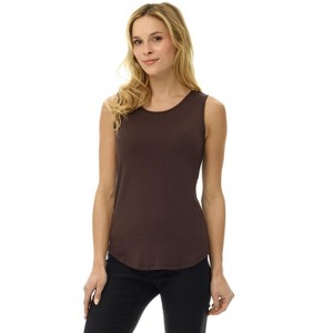 Rekucci Women's Soft Jersey Knit Sleeveless Tank Top – Casual & Versatile Everyday Wear - 1 of 3