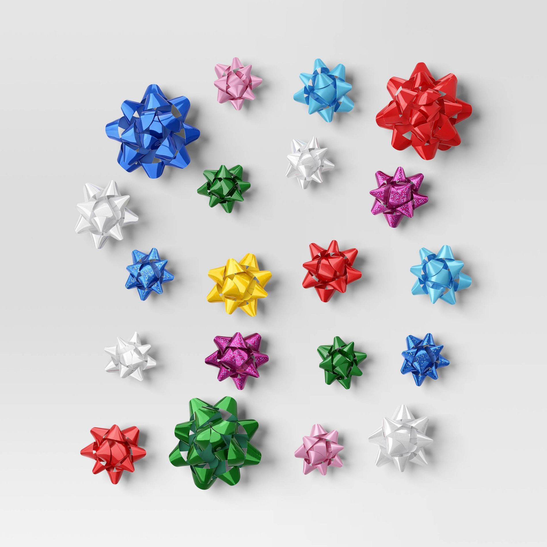 40ct Christmas Bow Bag Bright Colors - Wondershop™