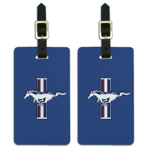 Ford Mustang Logo Luggage ID Tags Set of 2 - 1 of 4