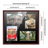 PosterPalooza | Brown Finish Collage Frame - Black Mat, 20 Frame Sizes to Choose From, UV Acrylic - 2 of 4