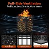 Acekool Metal Burn Barrel Cage, Outdoor Fire Pit Barrel for Wood Paper Leaf, Large Capacity with Ash Tray & Ventilation, Heavy Duty Yard Use - 4 of 4