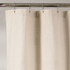 Linen Button Shower Curtain Linen Single 72X84 - 3 of 4