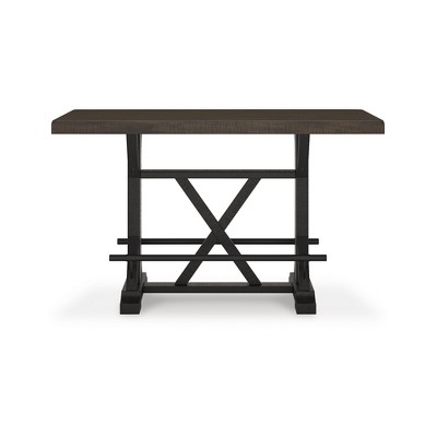 Valebeck 60" Brown and White Reclaimed Wood Counter Height Dining Table