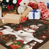 Christmas Area Rug Non Slip Living Room Throw Carpet Snowman Washable Soft Indoor Carpet Non-Shedding Rug for Bedroom Dining Room - 2 of 4